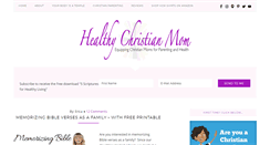 Desktop Screenshot of healthychristianmom.com