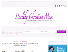 Tablet Screenshot of healthychristianmom.com